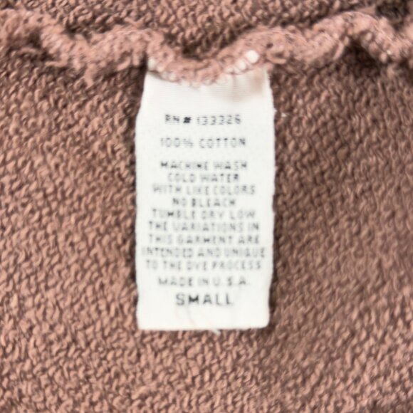 Retro Brand Los Angeles Positano Sweatshirt Small Mauve 100% Cotton Made in USA - Picture 3 of 8